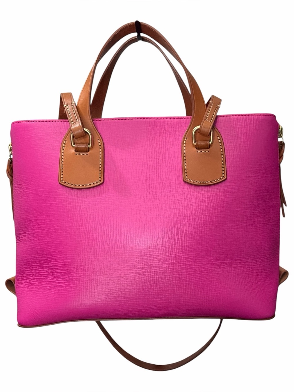 Dooney & Bourke NWOT Deep Fuchsia Morgan Shopper with Zipper Pouch and Key Tag - Picture 5 of 11